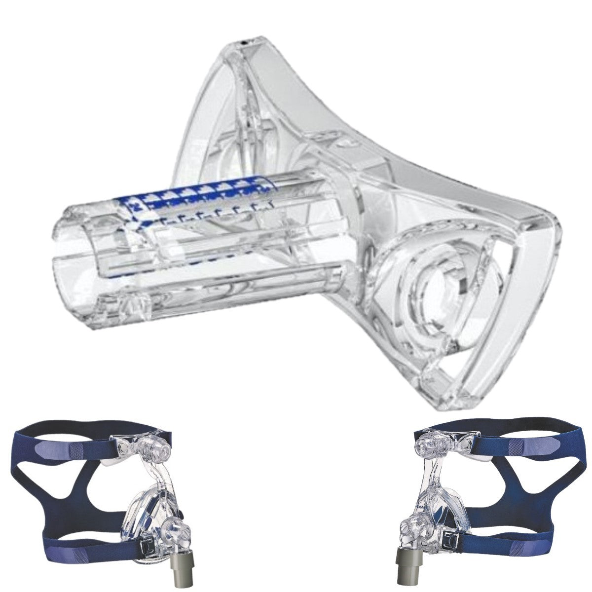 Stock photo of ResMed Mirage Series CPAP mask forehead support