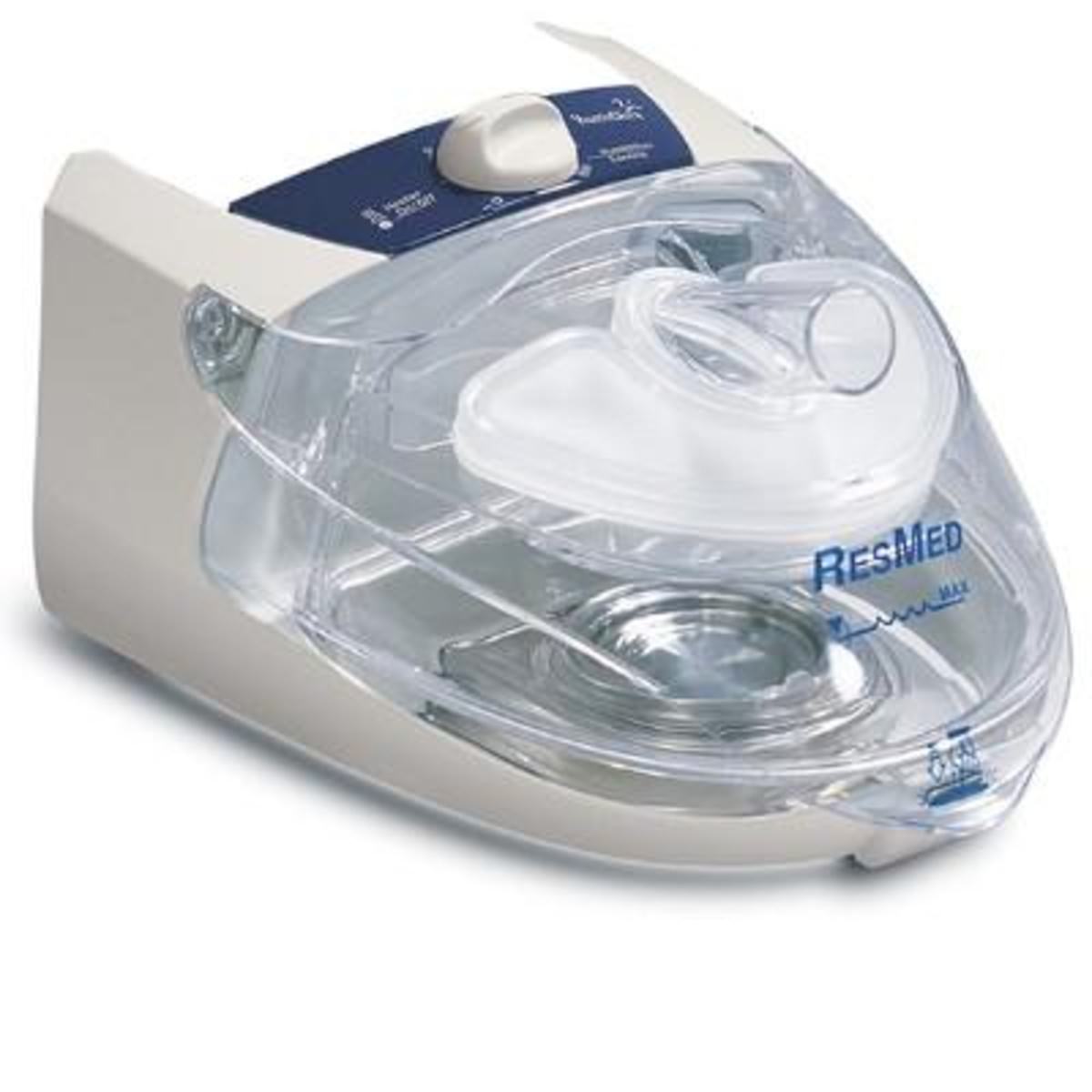 Stock Angled Image of ResMed H3i HumidAire Heated Humidifier for S8 Series -Certified Refurbished