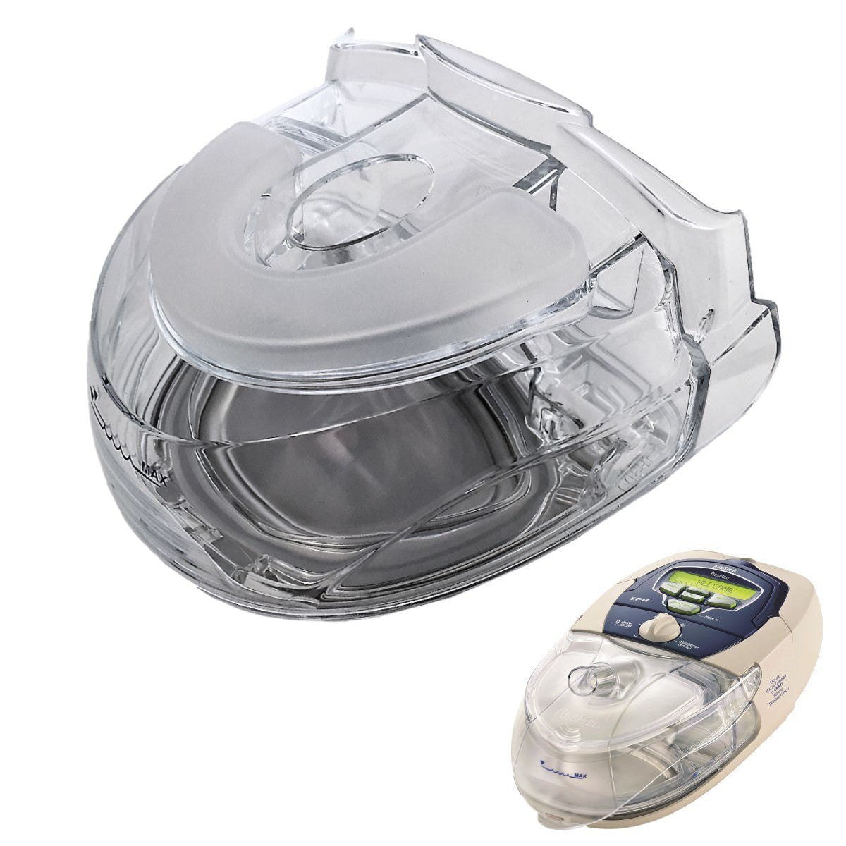 Stock photo of ResMed h4i Cleanable CPAP humidifier water chamber