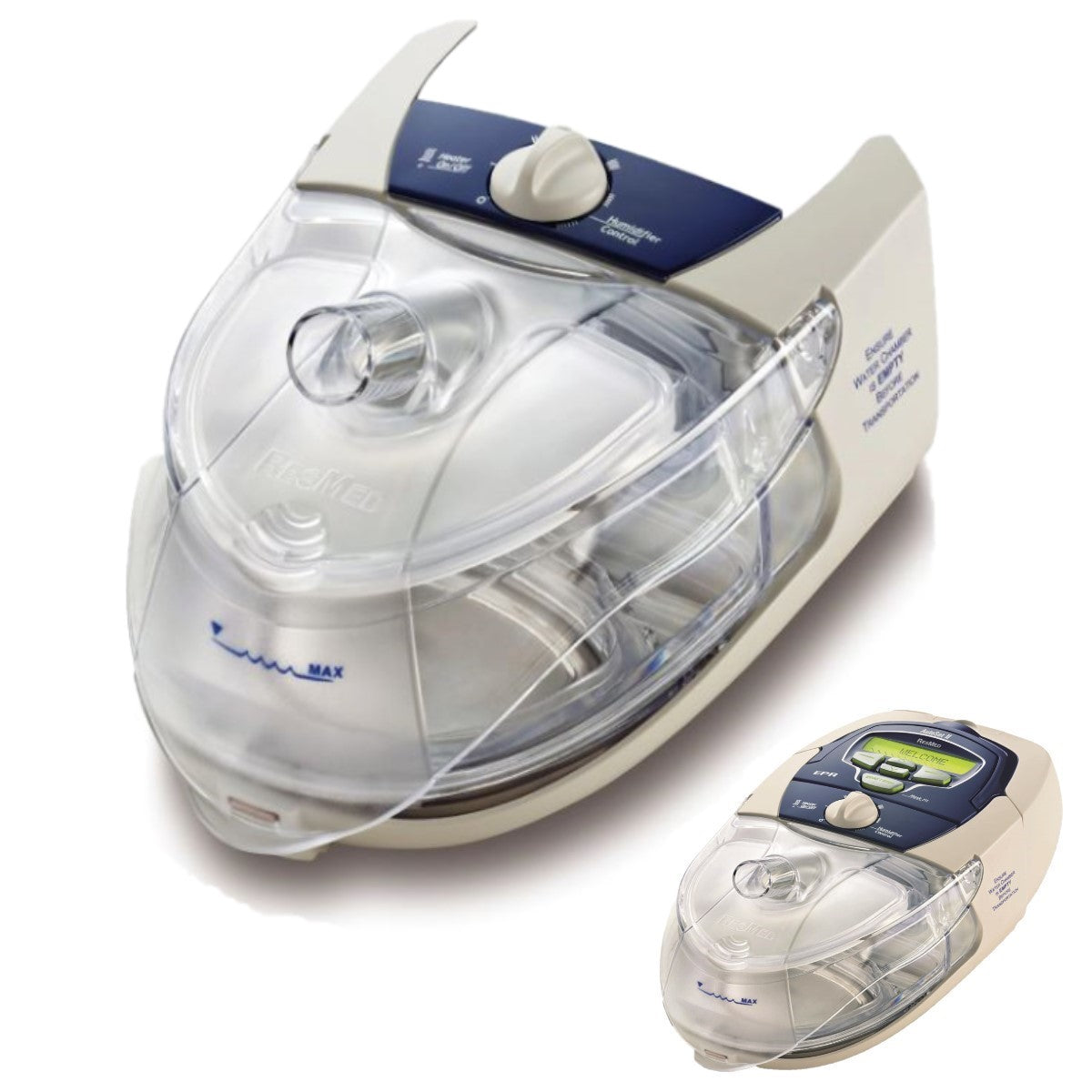 Stock photo of ResMed h4i S8 CPAP heated humidifier
