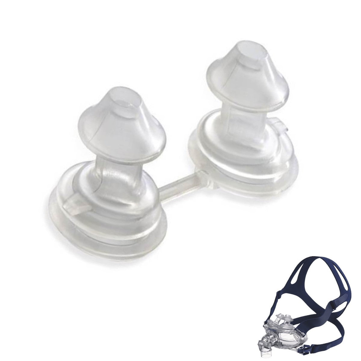 Stock photo of ResMed Liberty nasal pillow CPAP mask cushions