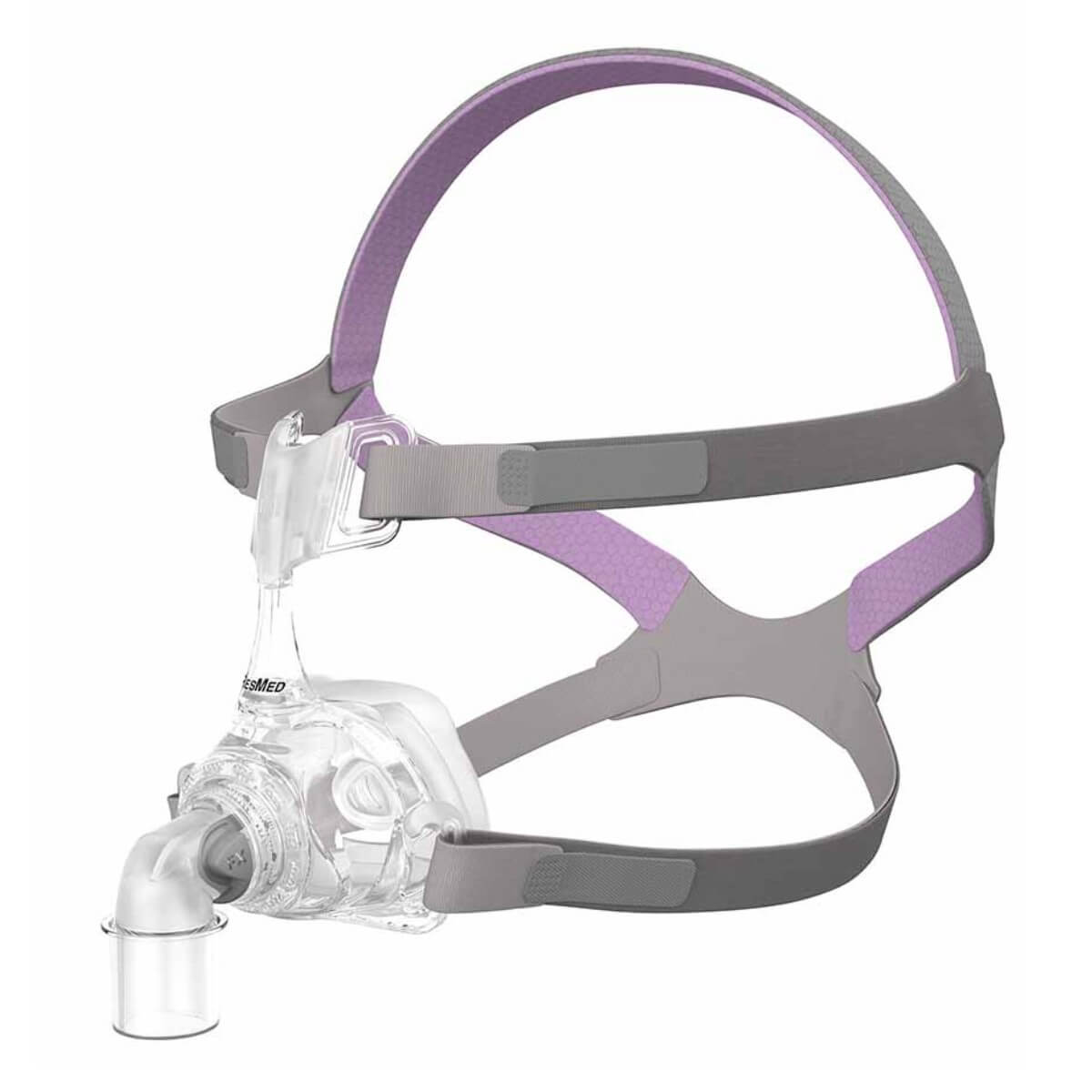 Stock photo of ResMed Mirage FX for her nasal CPAP mask with headgear