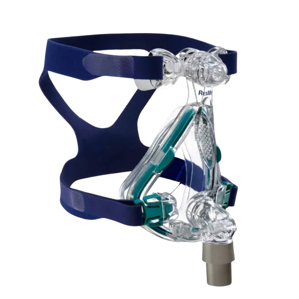Side View of ResMed Mirage Quattro W/ Headgear