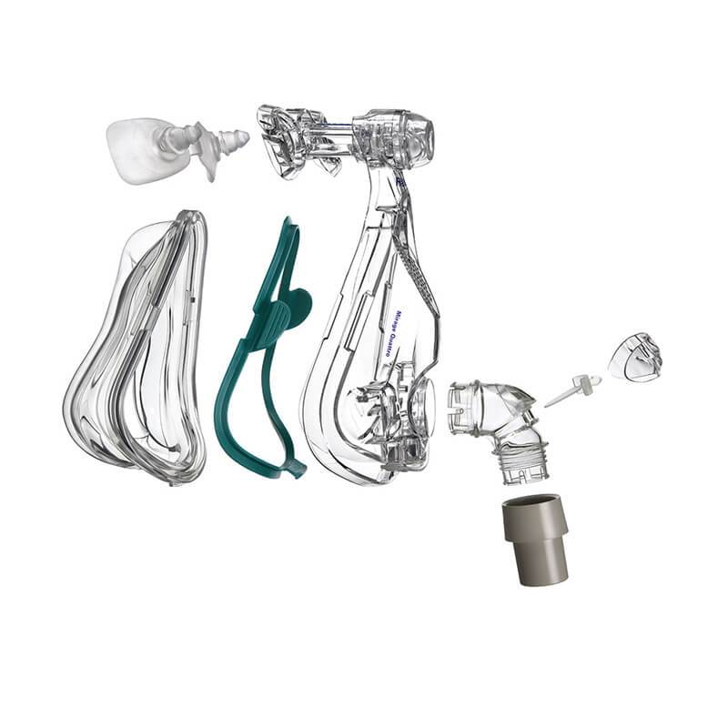 Stock photo of ResMed Mirage Quattro full face CPAP mask replacement elbow
