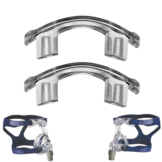 Stock photo of ResMed Mirage SoftGel nasal CPAP mask port caps 2 pack