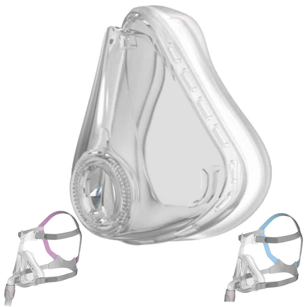 Stock photo of ResMed Quattro Air full face CPAP mask replacement cushion
