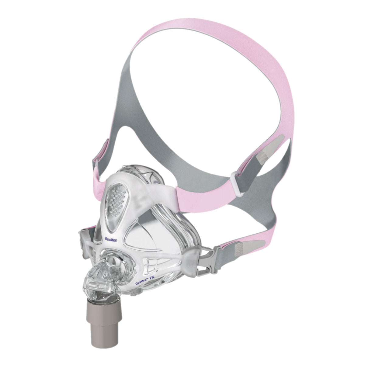 Stock photo of ResMed Quattro FX for her full face CPAP mask with headgear