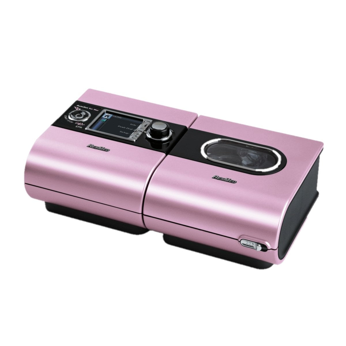 Stock photo of ResMed S9 AutoSet for her CPAP machine with h5i water chamber