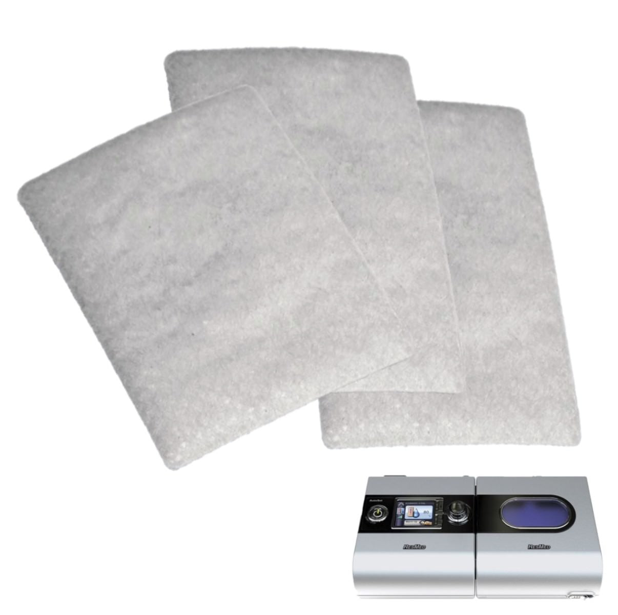 Stock photo of ResMed S9 Series CPAP machine Foam Filters 3 pack