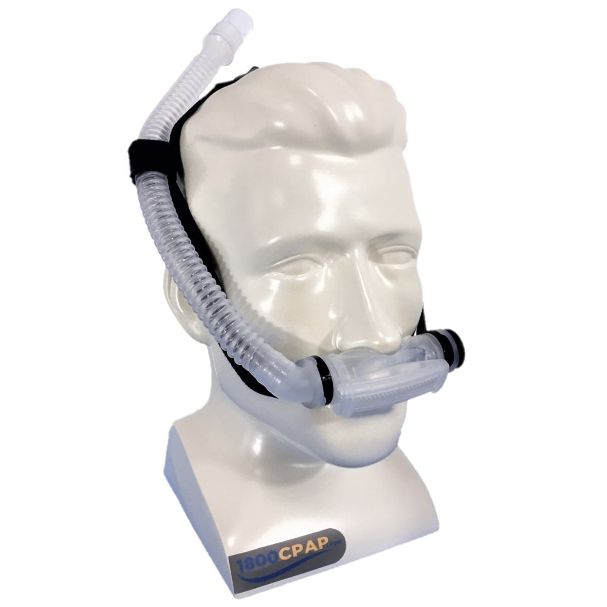 Stock photo of ResMed Mirage Swift II nasal pillow CPAP mask with headgear