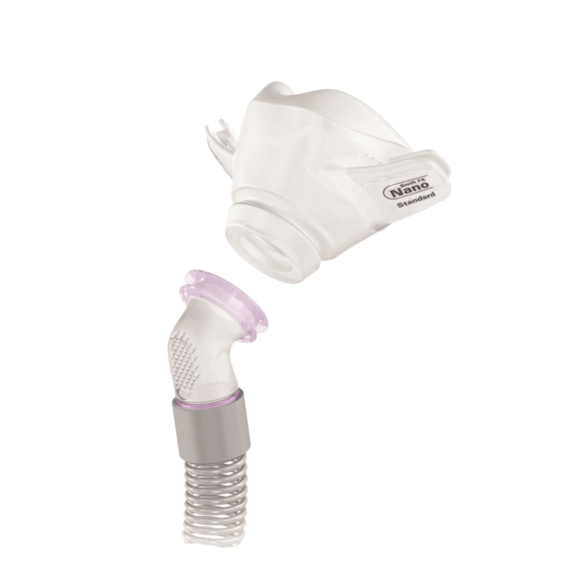 Stock photo of ResMed Swift FX Nano for her nasal CPAP mask without headgear