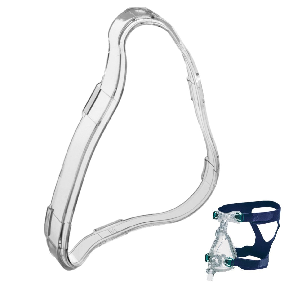 Stock photo of ResMed Ultra Mirage Full Face CPAP mask cushion clip