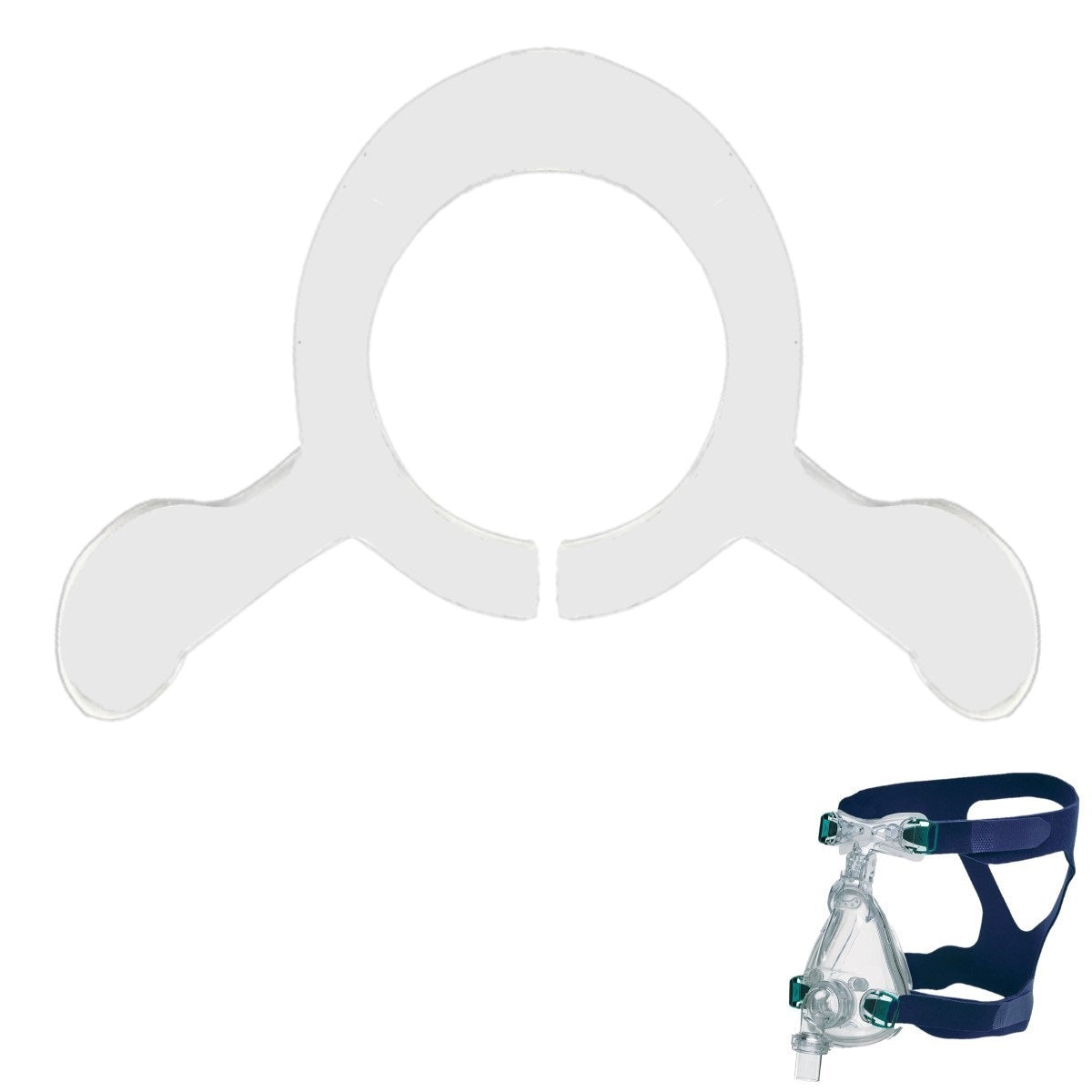Stock photo of ResMed Ultra Mirage Full Face CPAP mask retainer clip