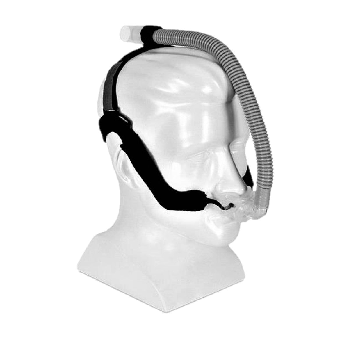Stock photo of RespCare Aloha nasal pillow CPAP mask headgear