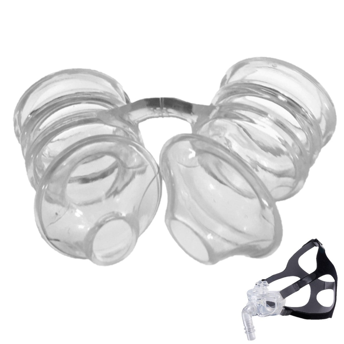 Stock Image of RespCare's Replacement Hybrid Nasal Pillow Cushions