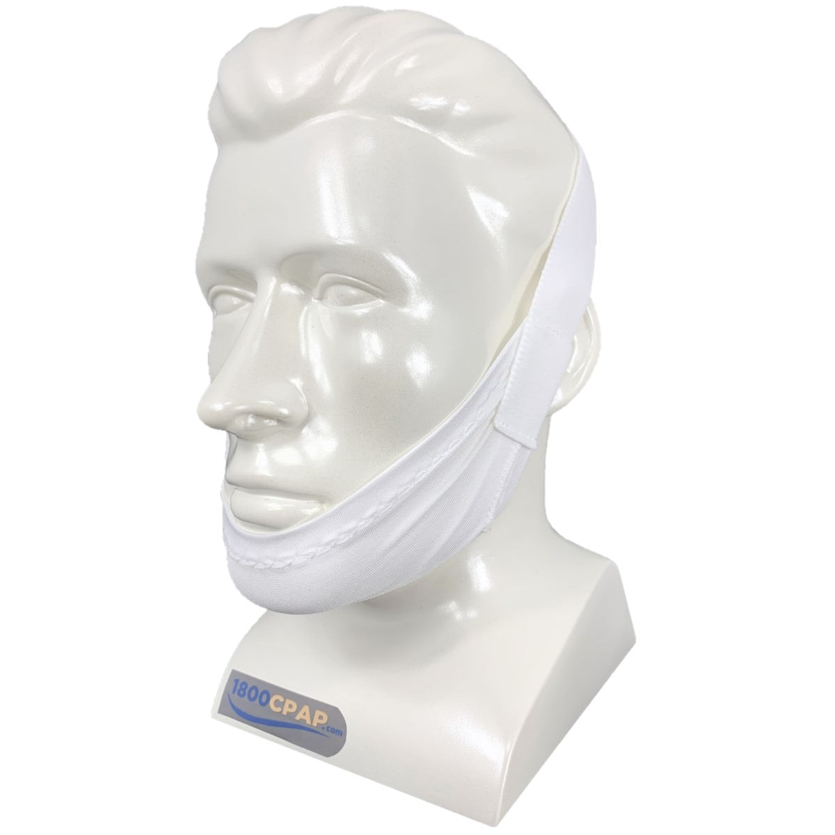 Stock photo of Philips Respironics Chin Strap for CPAP Users on mannequin head