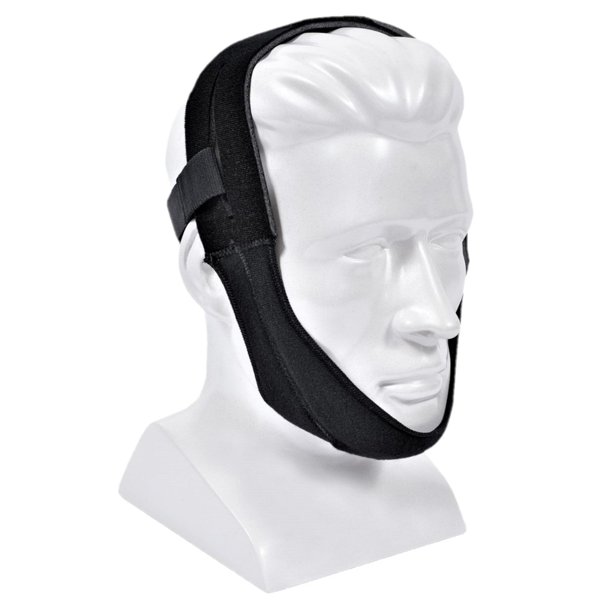 Stock photo of Philips Respironics Premium chin strap on mannequin head