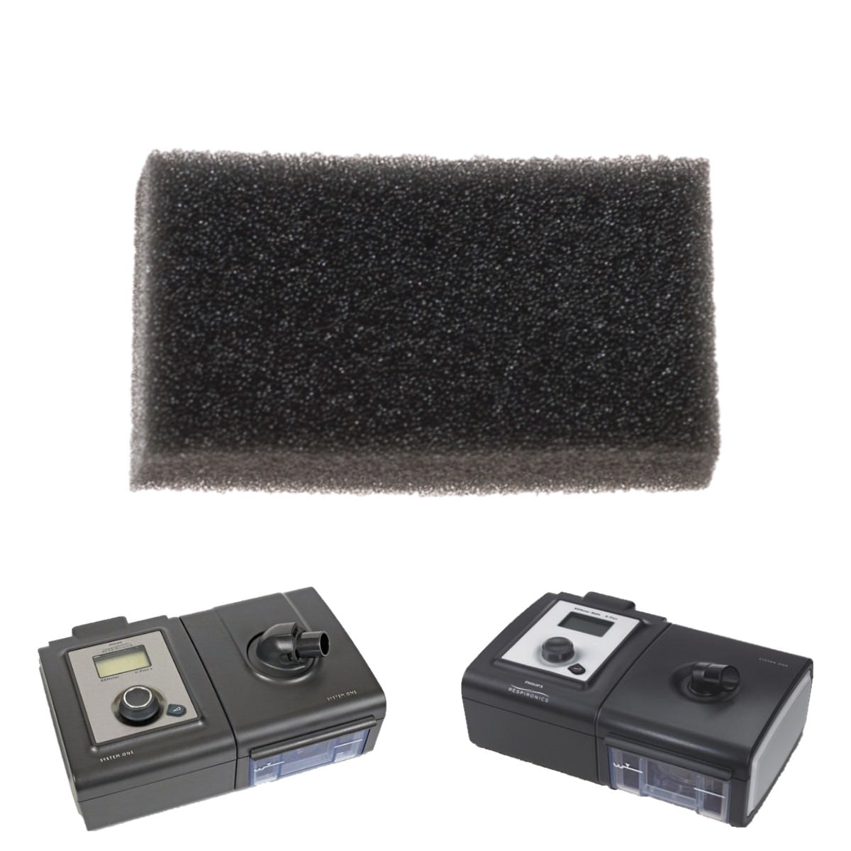 Stock photo of Philips Respironics REMstar System One foam pollen CPAP filter