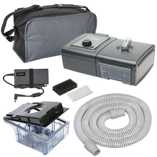 Stock Image of Respironics System One BiPAP Machine Pro W/ Humidifier & Accessories