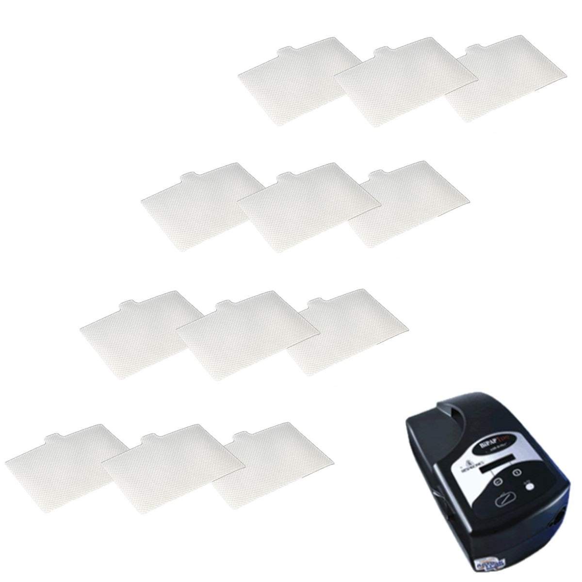 Stock Image of Respironics Ultra Fine CPAP Filters BiPAP Pro Plus Synchrony Duet - 12 Pack