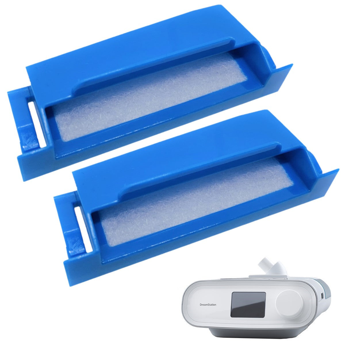 Stock Image of Reusable Pollen Filters for Respironics DreamStation CPAP Machine