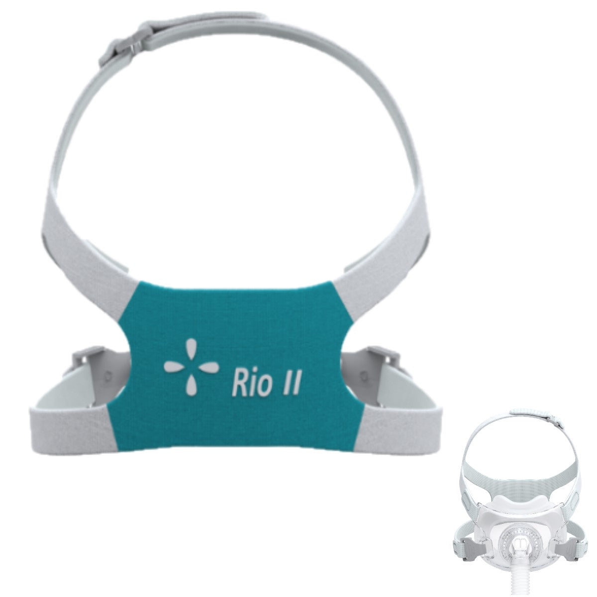 Stock Image of Replacement Rio II Full Face Mask Headgear Strap by React Health