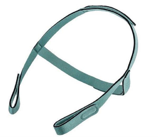 Angled Stock Image of React Health's Replacement Rio Nasal Pillow Headgear