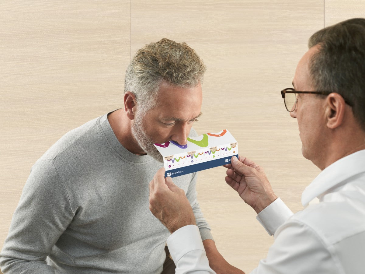 Man Founding Out His Nasal Cushion Size