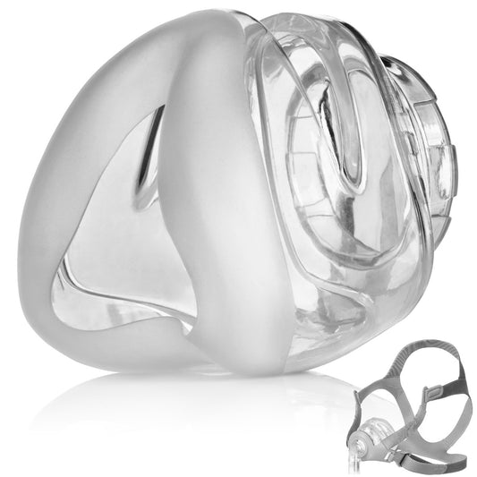 Angled Image of React Health's Siesta Nasal CPAP Mask Cushion