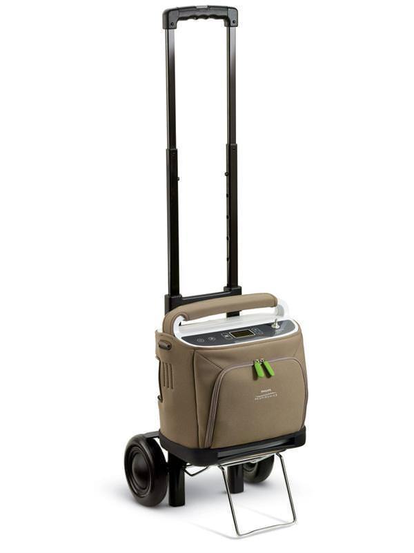 Angled Stock Image of SimplyGo Portable Oxygen Concentrator
