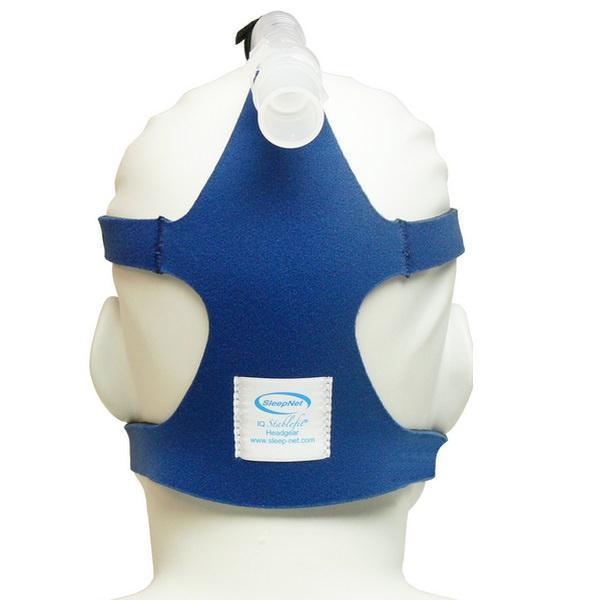 Stock Image of SleepNet IQ Blue Nasal CPAP Mask W/ Headgear