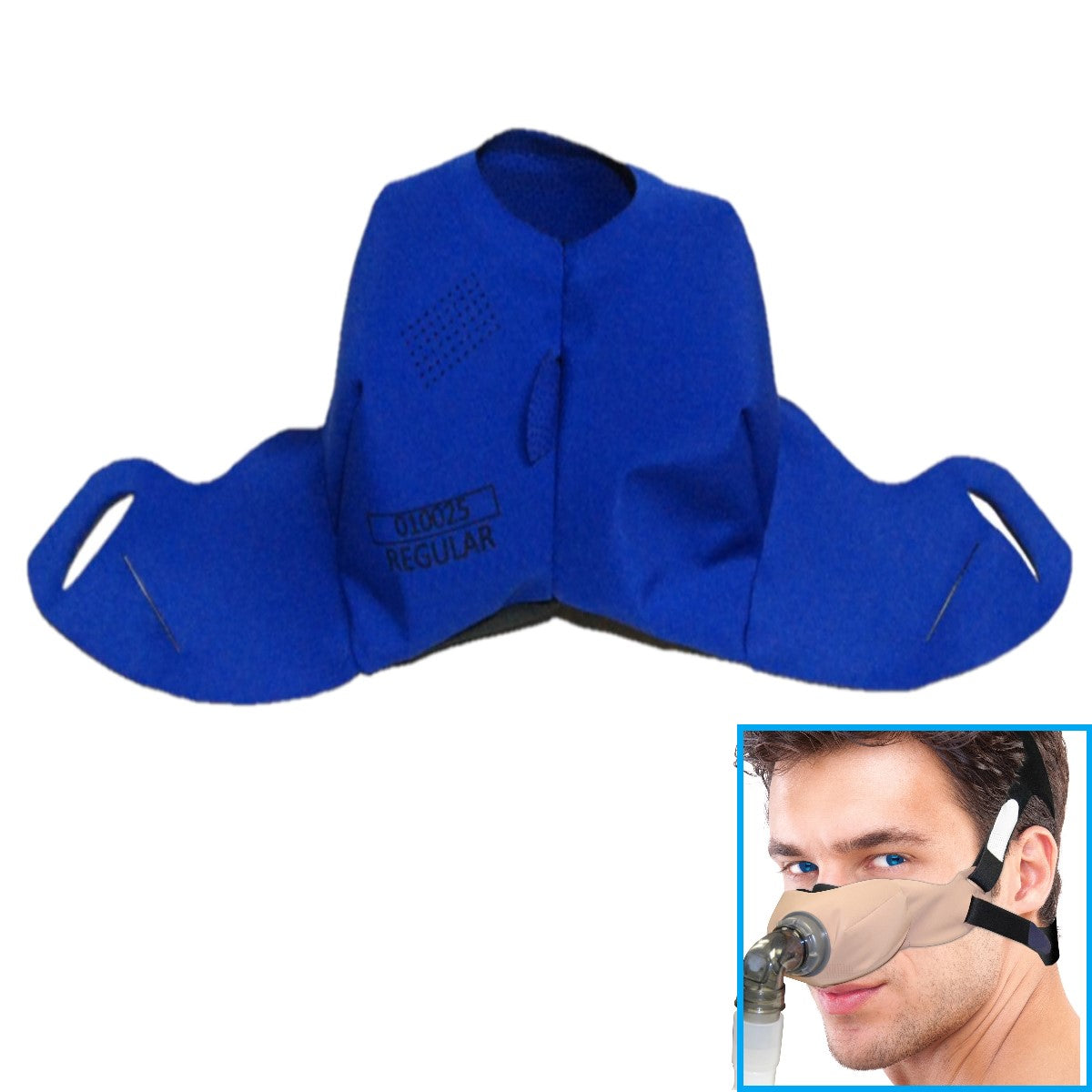 Stock Image of Circadiance's Replacement Soft Cloth Cushion for SleepWeaver Elan Nasal CPAP Mask