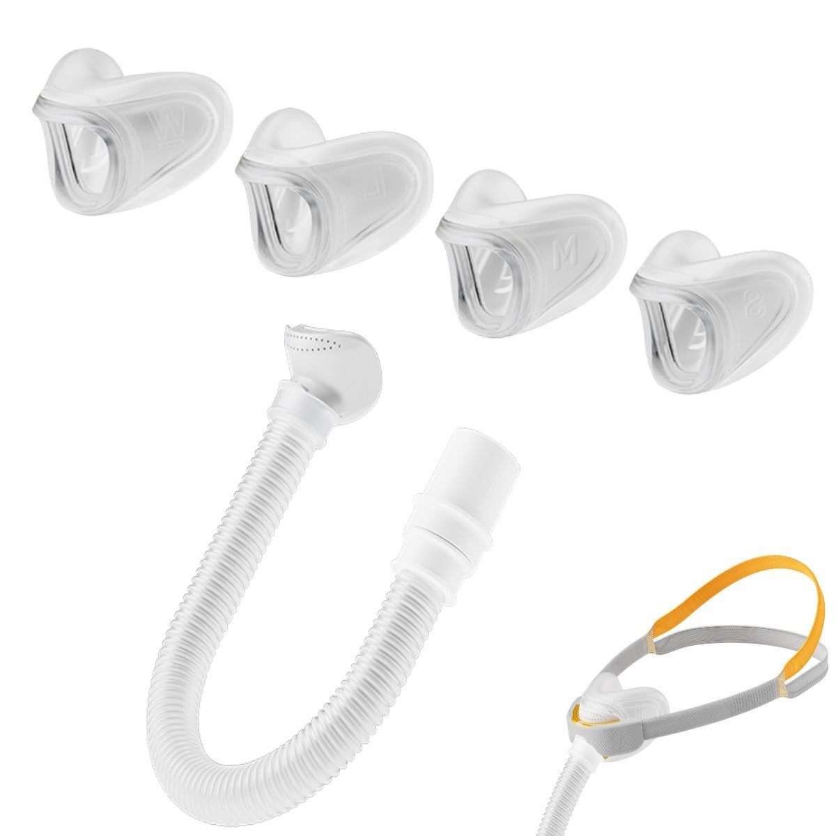 Stock Image of Pieced Out Fisher & Paykel Solo Nasal CPAP Mask Kit