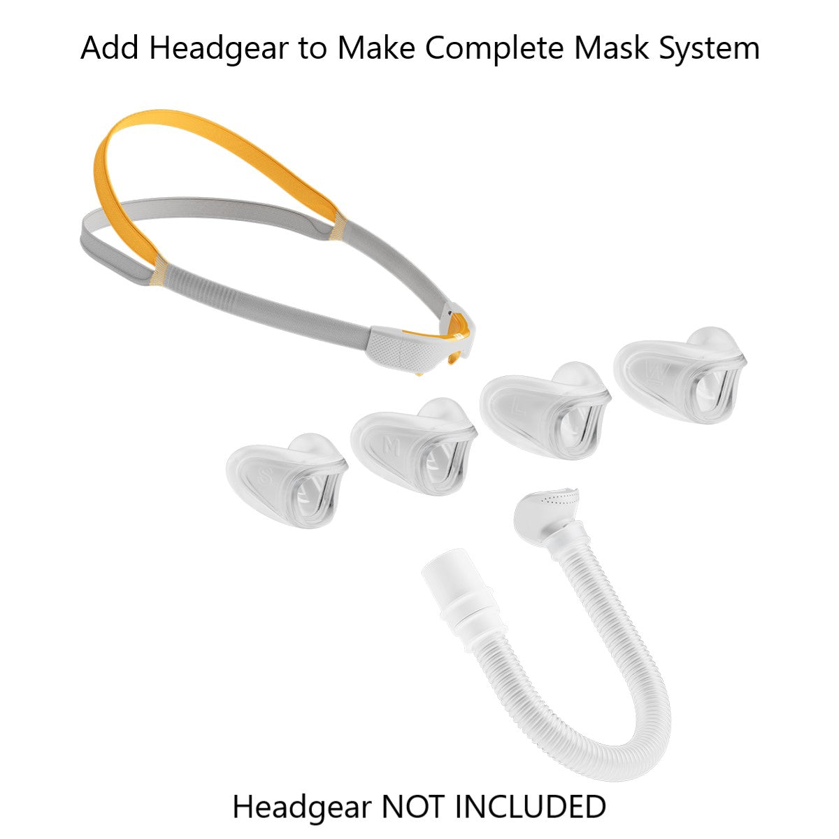 Stock photo of Fisher and Paykel Solo nasal CPAP mask kit
