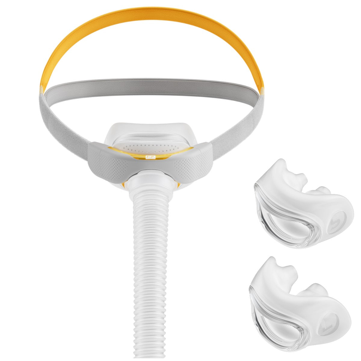 Stock photo of Fisher and Paykel Solo nasal pillow CPAP mask fit pack