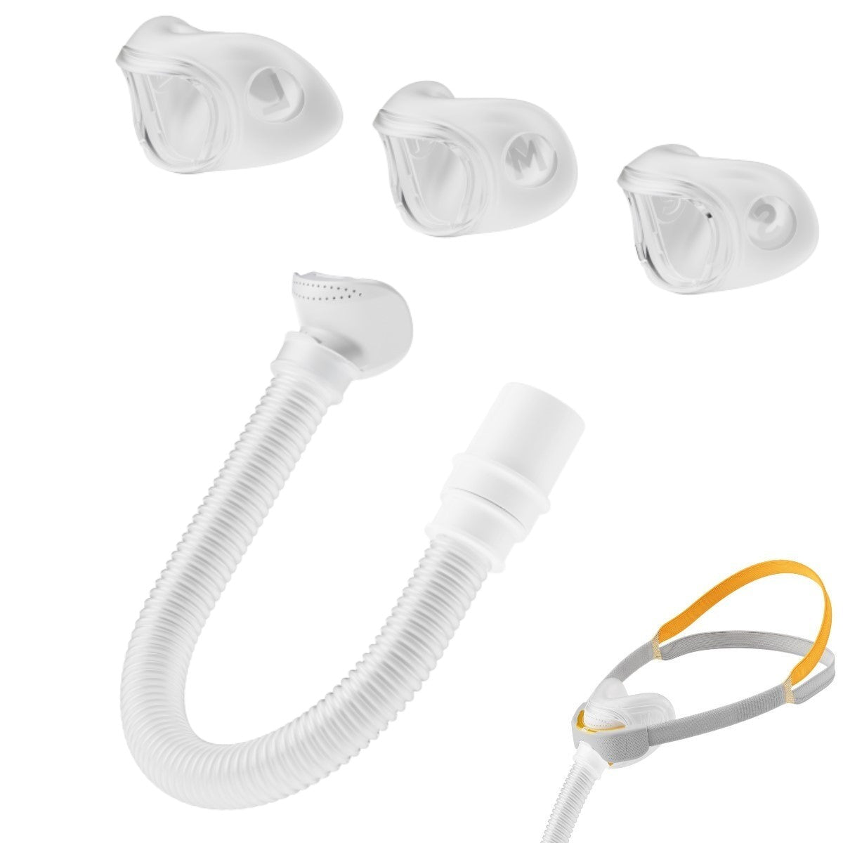 Stock photo of Fisher and Paykel Solo nasal pillow CPAP mask kit