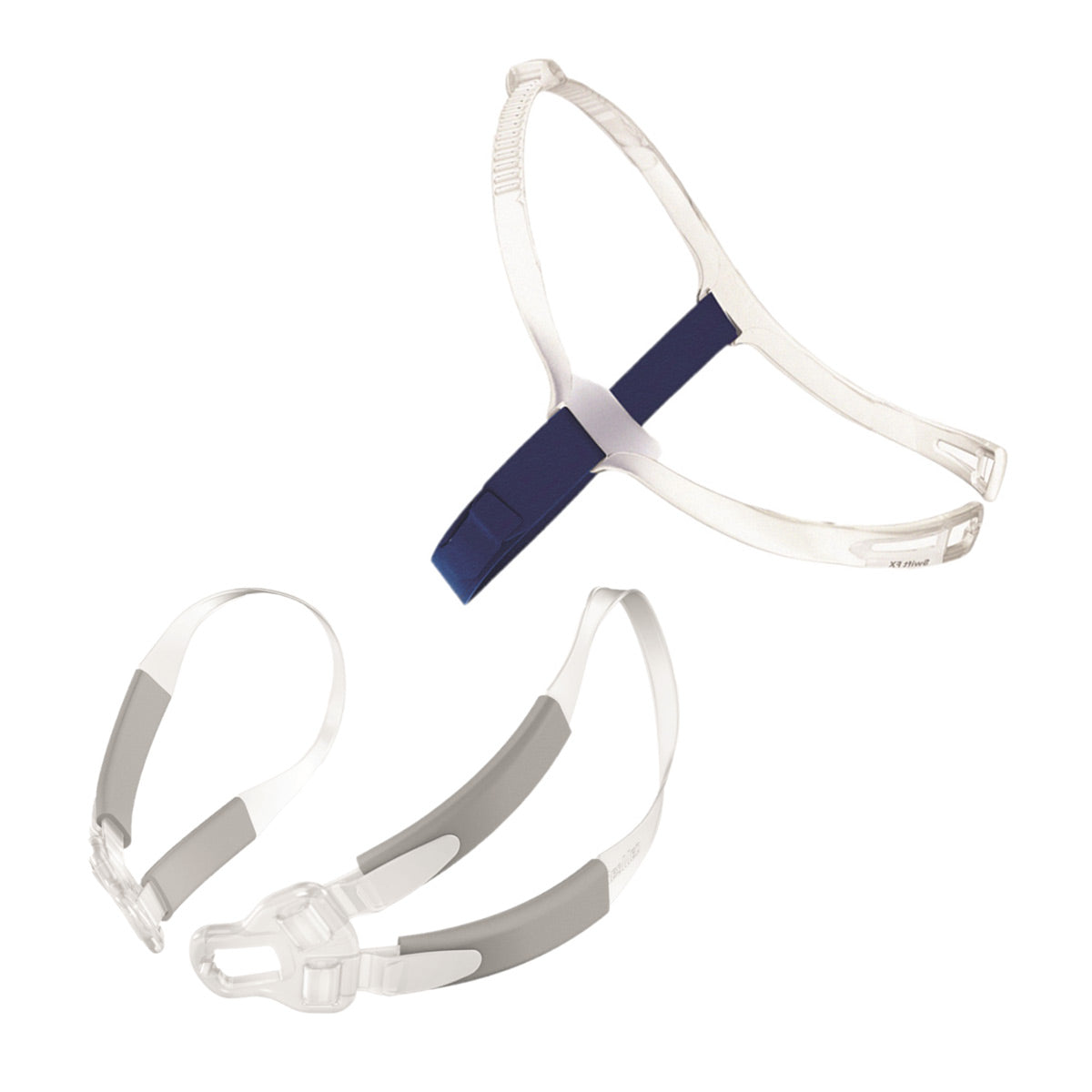 Stock photo of ResMed Swift FX headgear and Bella Gray Loops Accessory Combo pack