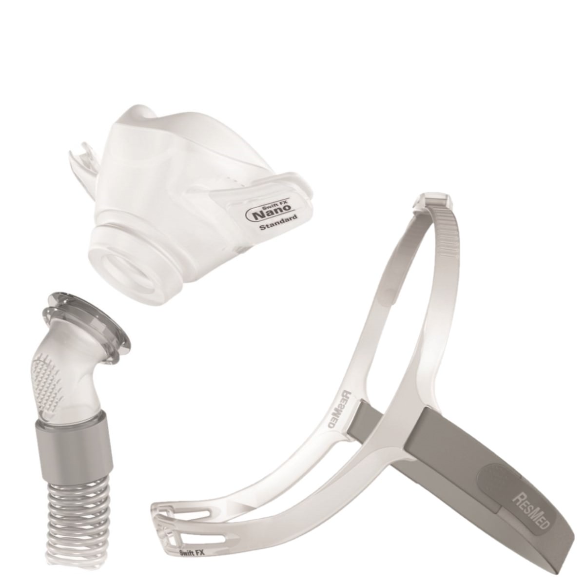 Stock photo of ResMed Swift FX and Swift FX for her nano CPAP mask replacement cushion