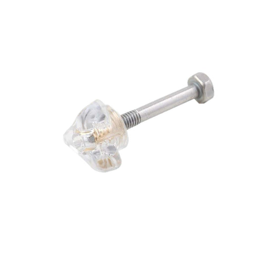 Stock photo of AM Airway Management TAP PAP nasal pillow CPAP mask plastic nut and bolt