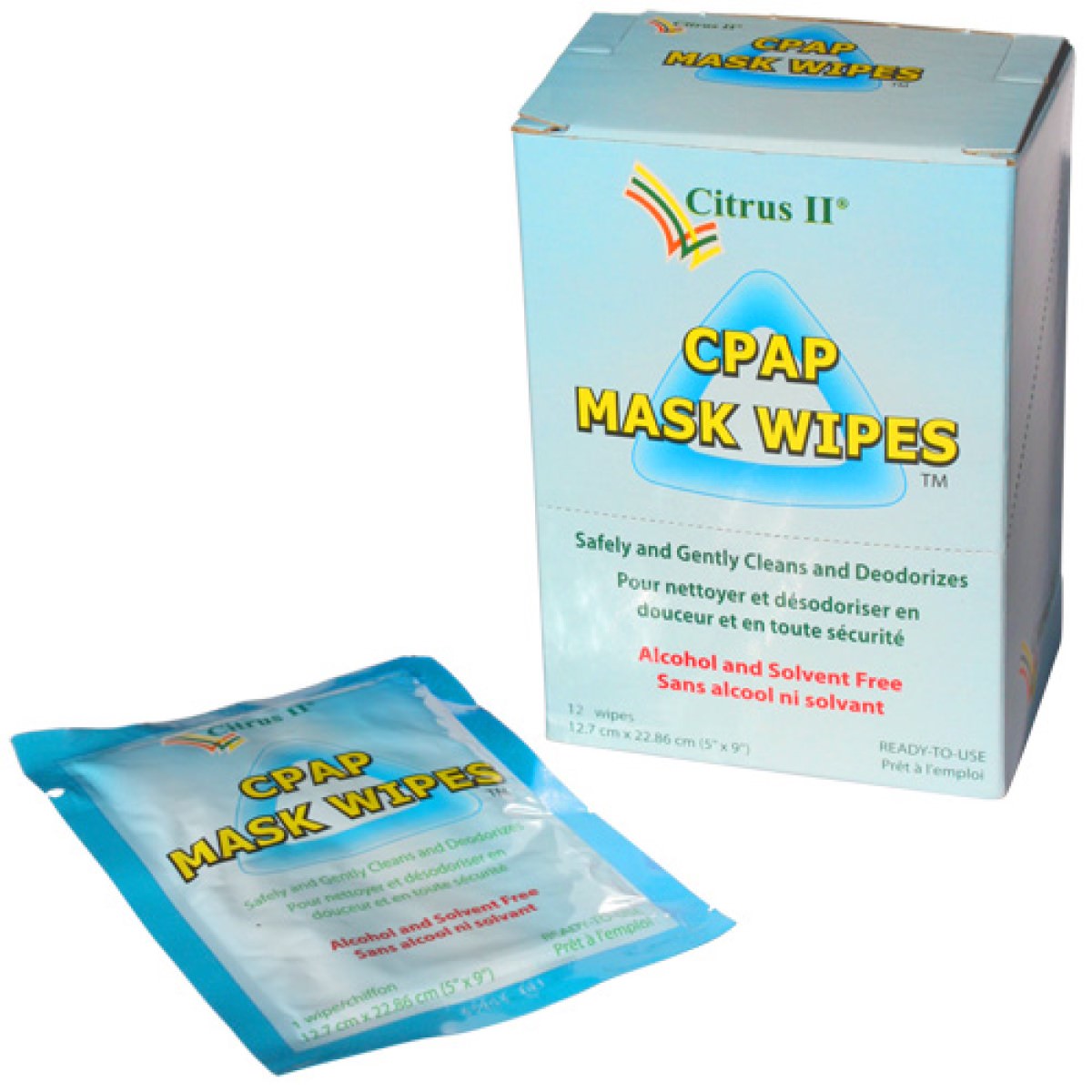 Stock Image of Citrus II's Travel CPAP Mask Wipes
