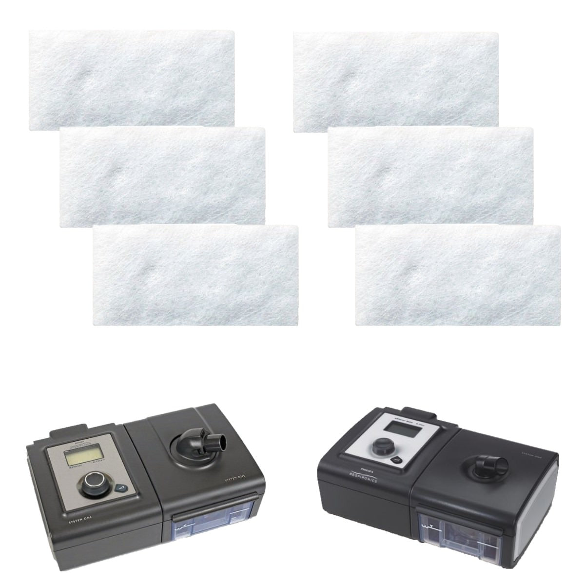 Stock photo of Spirit Medical Ultra Fine Filters for System One CPAP filters 6 pack