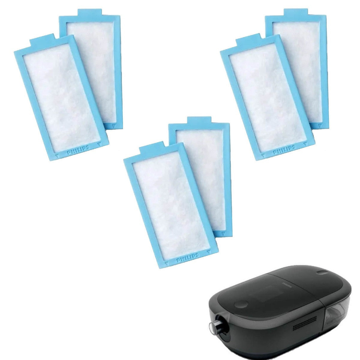 Stock photo of Philips Respironics DreamStation 2 ultra fine filters OEM 6 pack