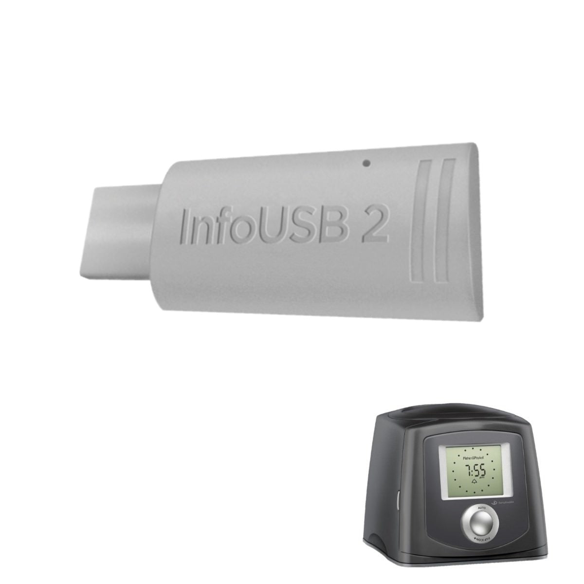 Stock photo of Fisher & Paykel InfoUSB 2 for Icon CPAP machines