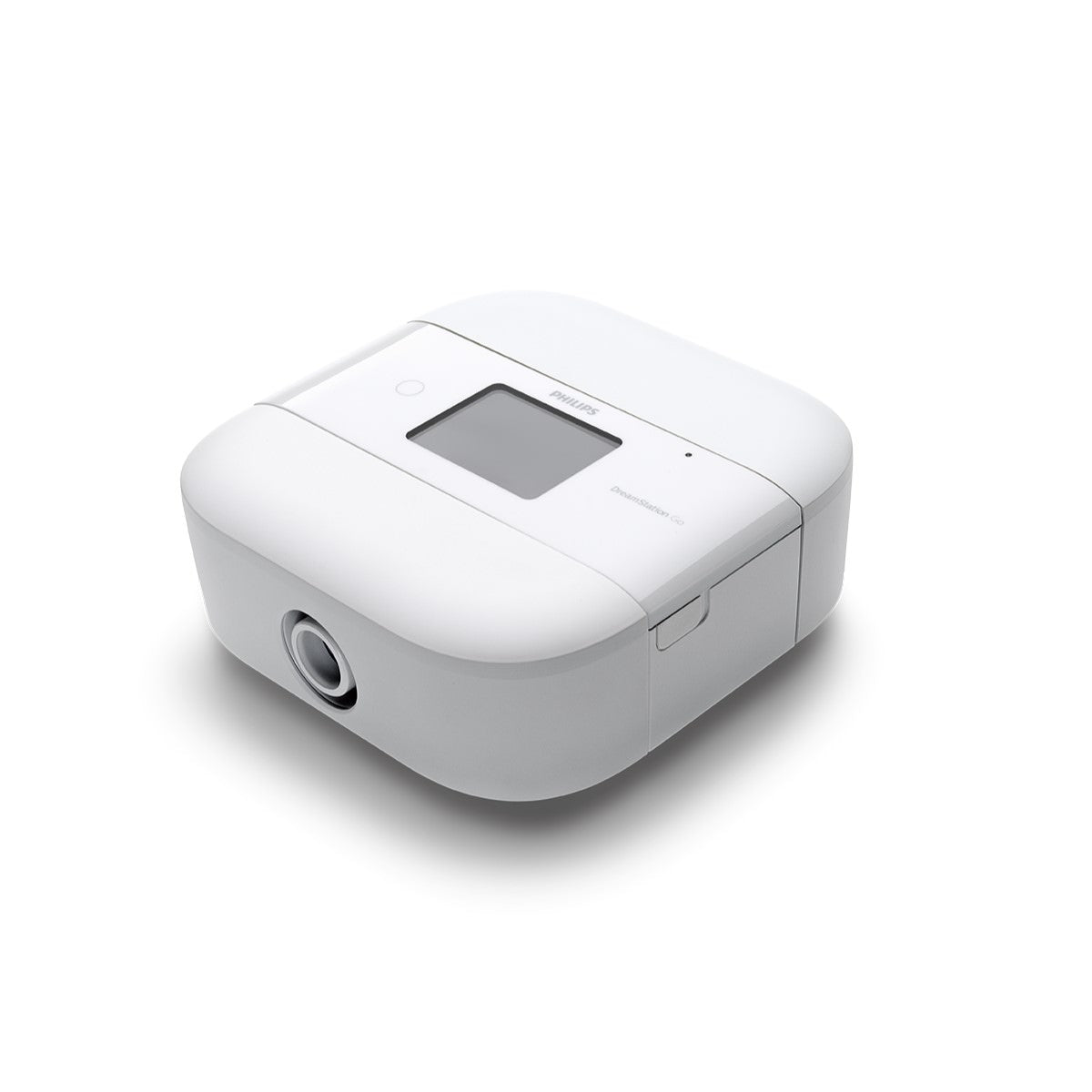 Stock photo of certified refurbished Philips Respironics DreamStation Go Travel CPAP machine