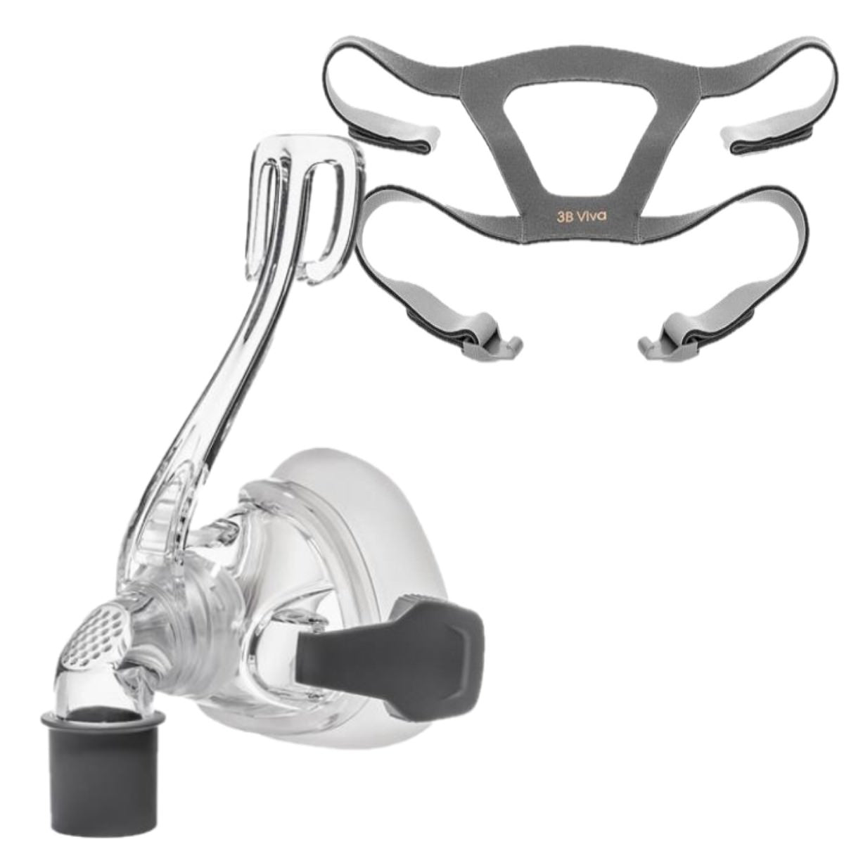 Stock Image of 3B Medical's Viva Nasal CPAP Mask Kit without headgear