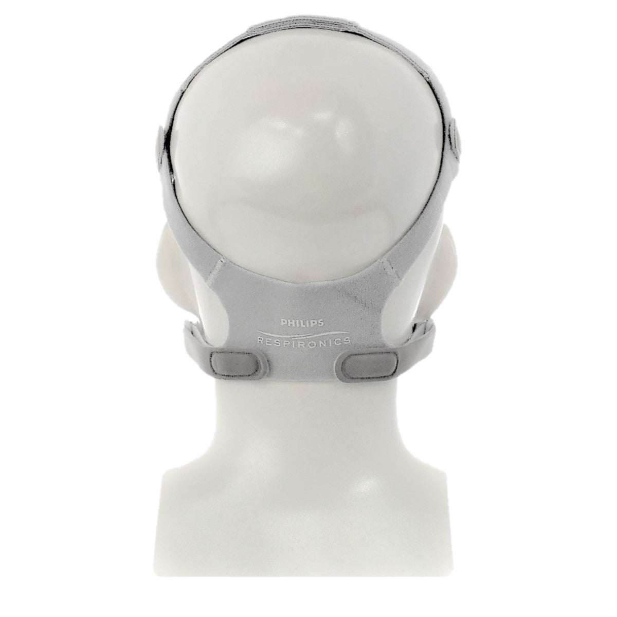 Back View of Philips Respironics Wisp Nasal Headgear on Mannequins Head