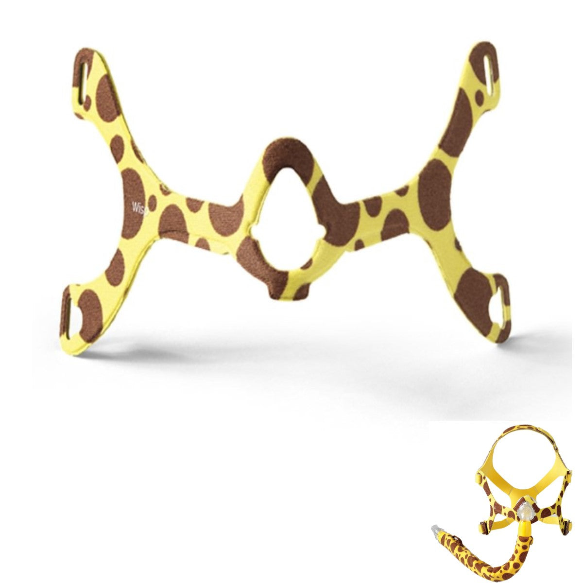 Stock image of giraffe style Philips Respironics Wisp Pediatric nasal CPAP mask frame