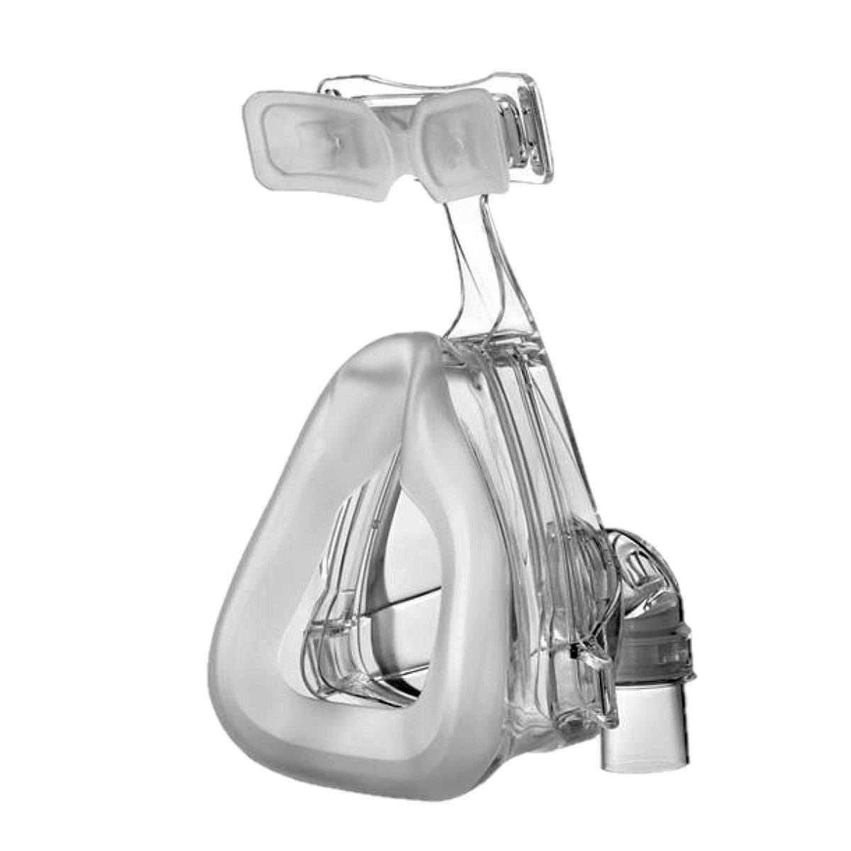 Back right angled stock photo of Apex Medical Wizard 220 full face CPAP mask without headgear