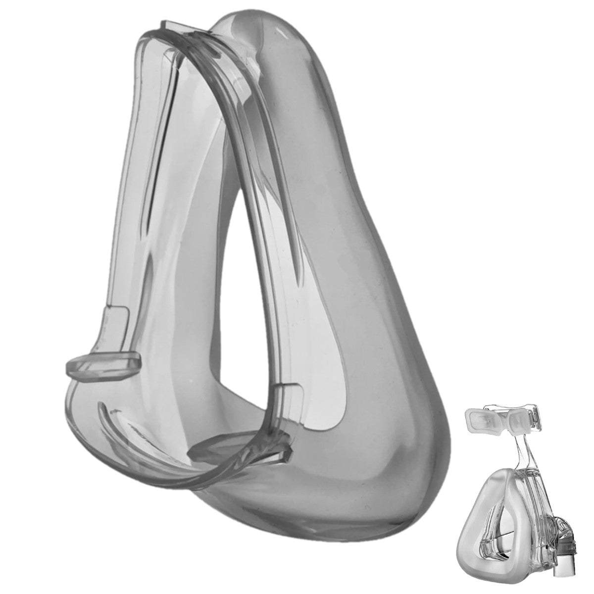 Left facing stock photo of Apex Medical Wizard 220 full face replacement cushion