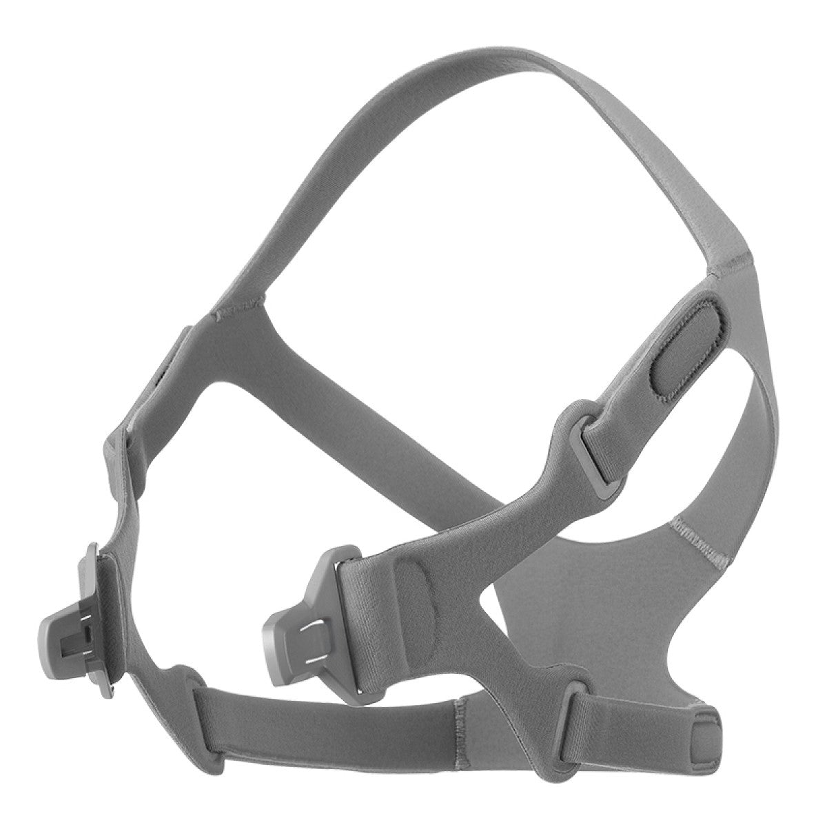 Left angled stock photo of an Apex Medical Wizard 510 nasal CPAP mask system headgear